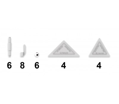 Set de constructie magnetic de baza Supermag Tags, 28 piese